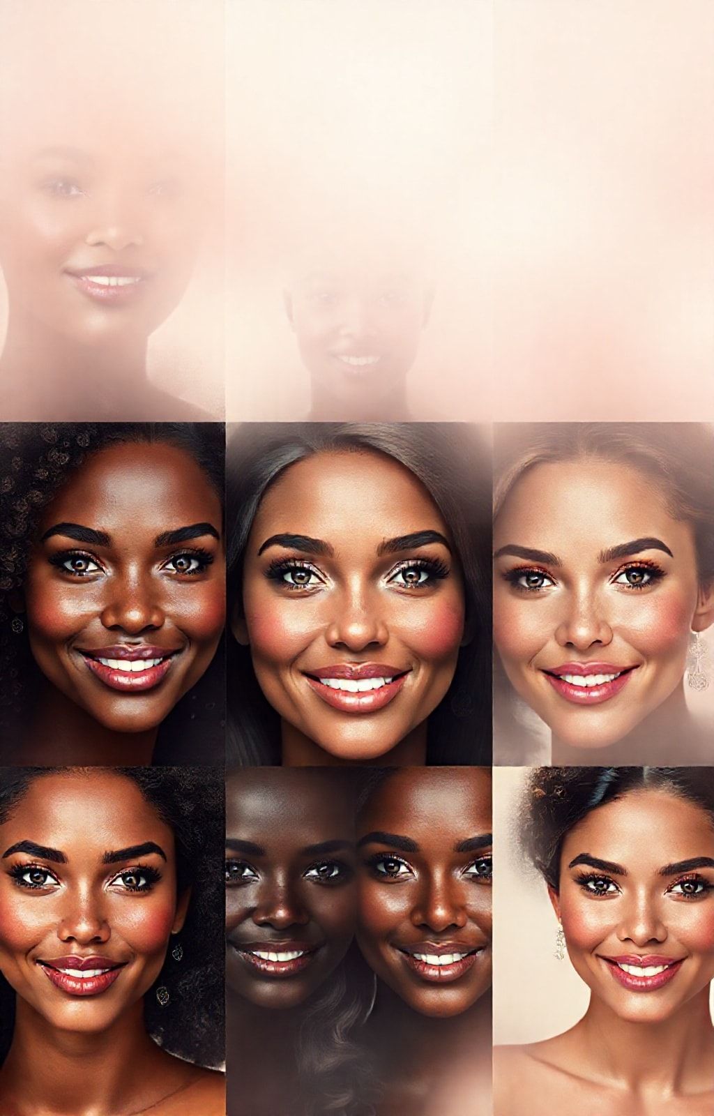 Beautiful Women Faces Wallpaper