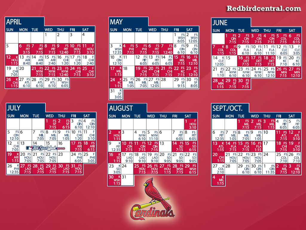 [49+] St Louis Cardinals 2016 Schedule Wallpaper