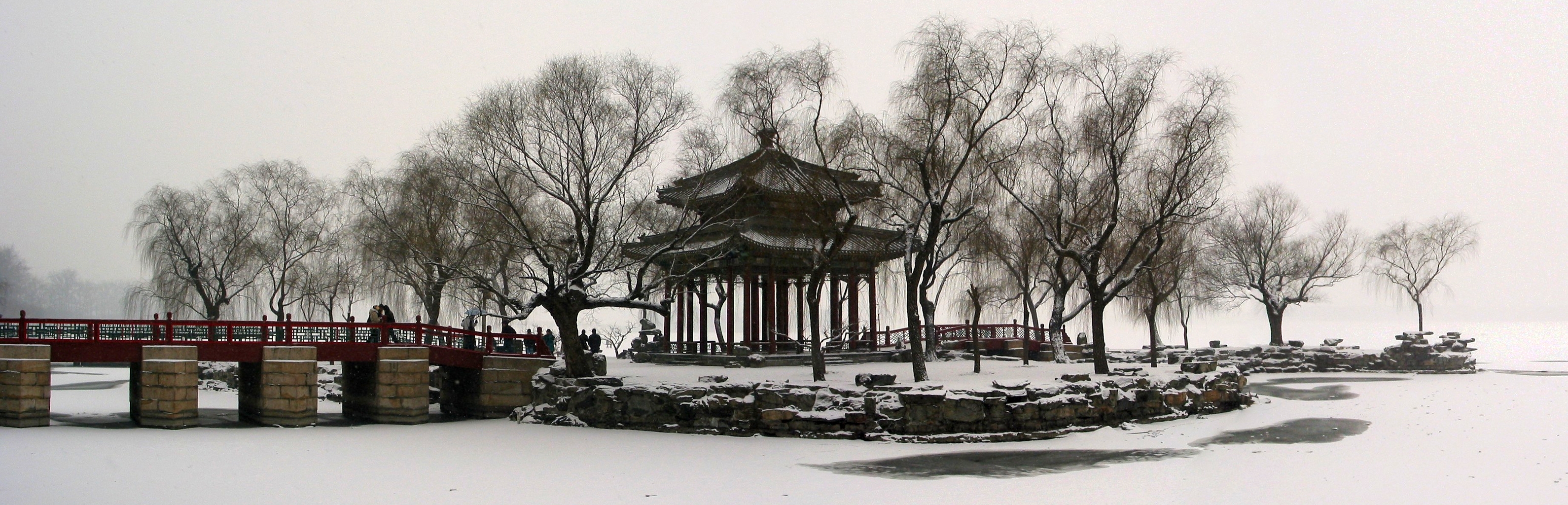 Summer Palace In Winter Desktop And Mobile Wallpaper Wallippo