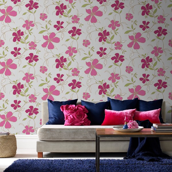 Free download Rapture Raspberry Wallpaper by Graham and Brown [600x600