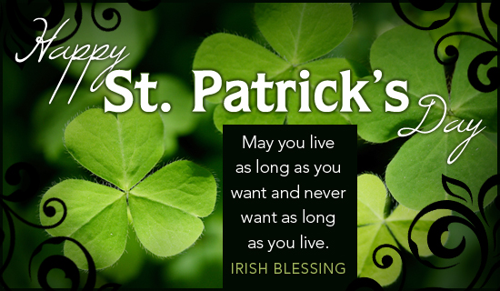 Irish Blessing Ecard Email Personalized St Patrick S Day