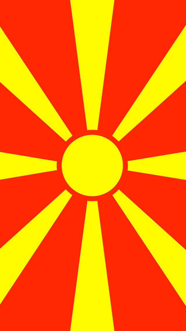 Macedonia Flag iPhone Wallpaper HD