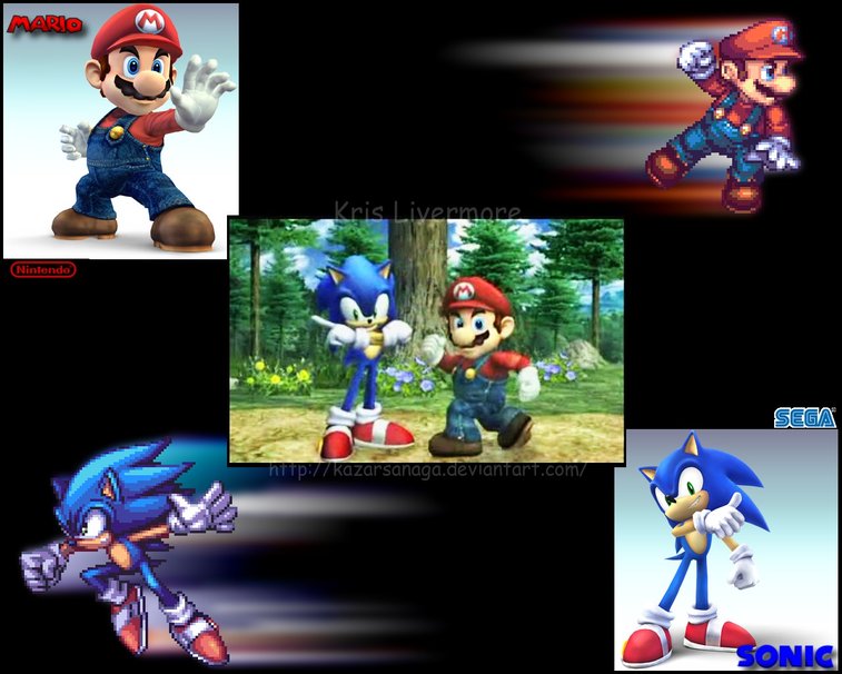 Sonic Mario Rivaux Ou Freinds Wallpaper