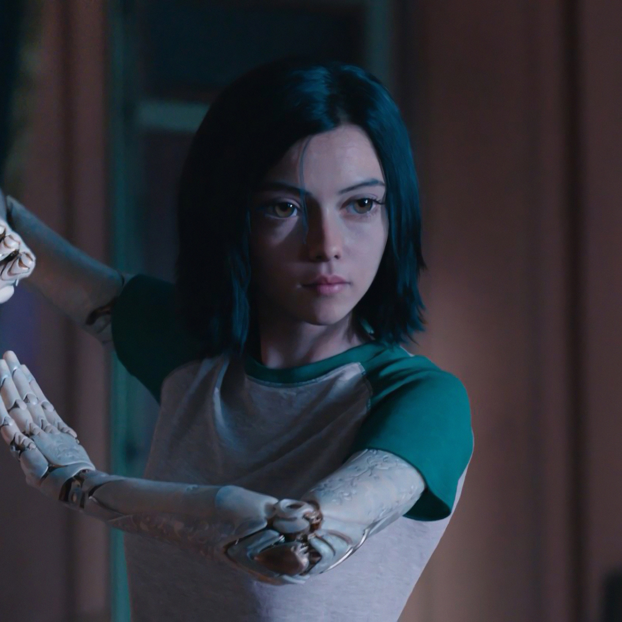 Rosa Salazar In Alita Battle Angel iPad Air HD 4k Wallpaper