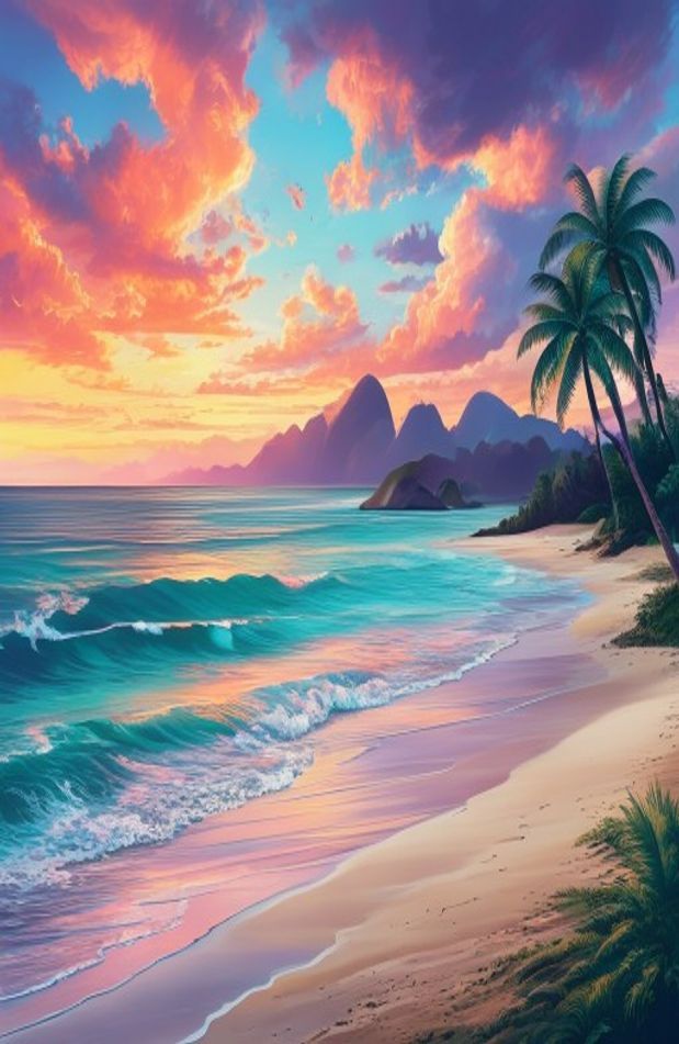 Dual Monitor Wallpaper Beach