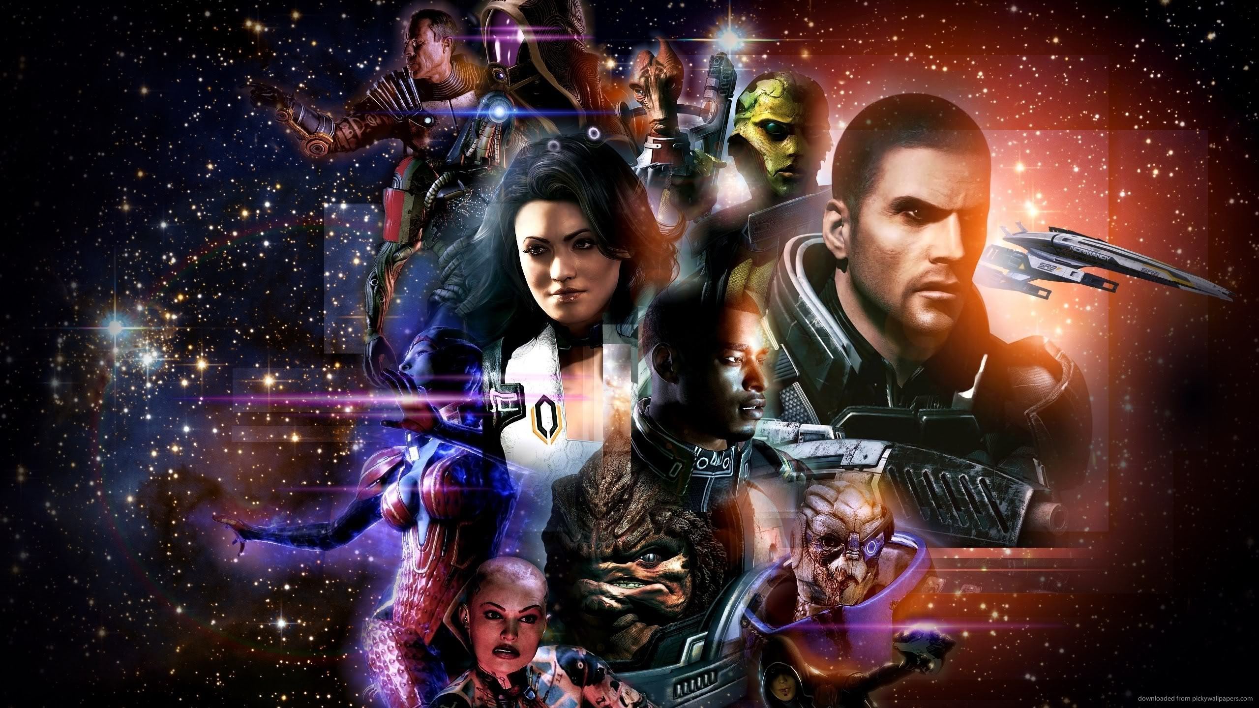 Star Wars Mass Effect Wallpaper Poster Games