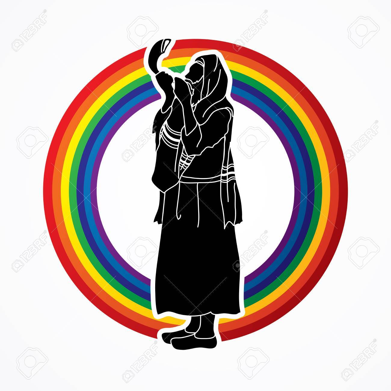 🔥 Free download Shofar Icon On White Background Vector Stock