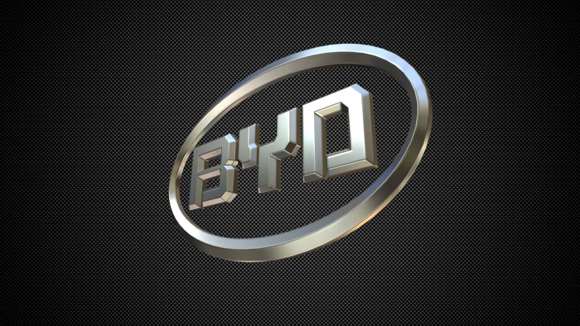 BYD logo on carbon fiber background