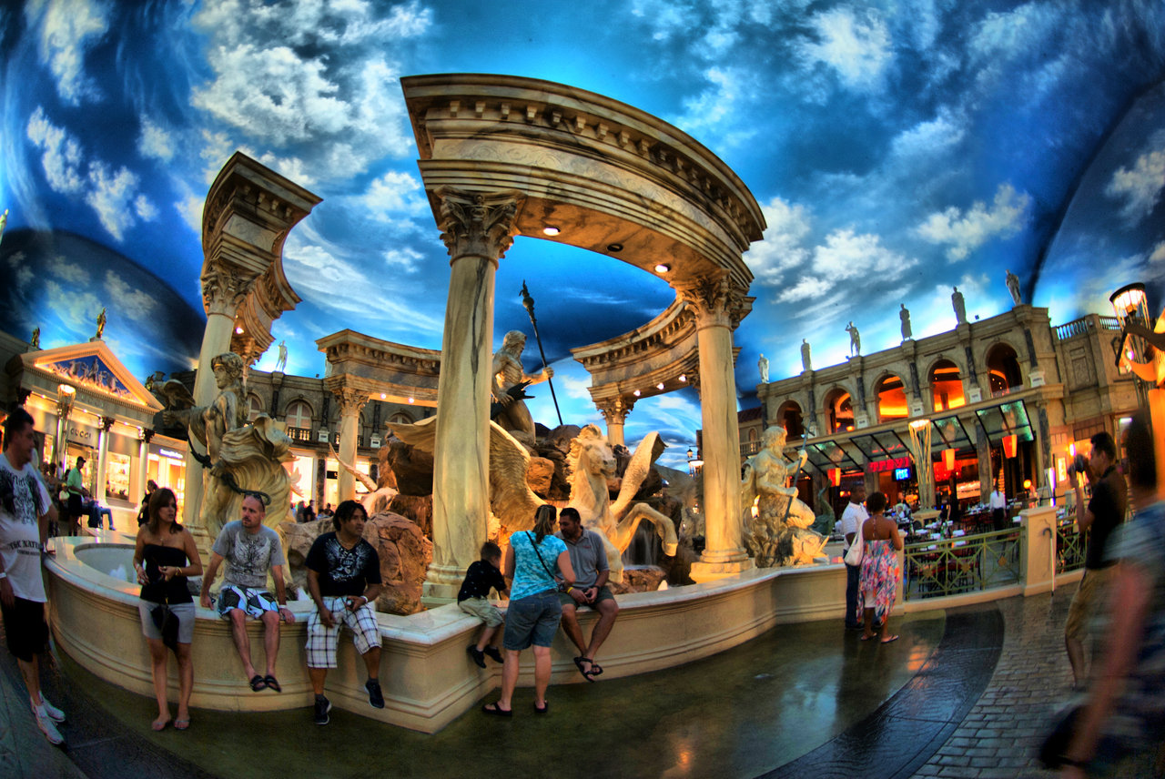 Inside Caesar S Palace Hdr By Dantordjman