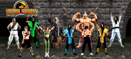 Mortal Kombat Classic Characters Wallpaper Position By