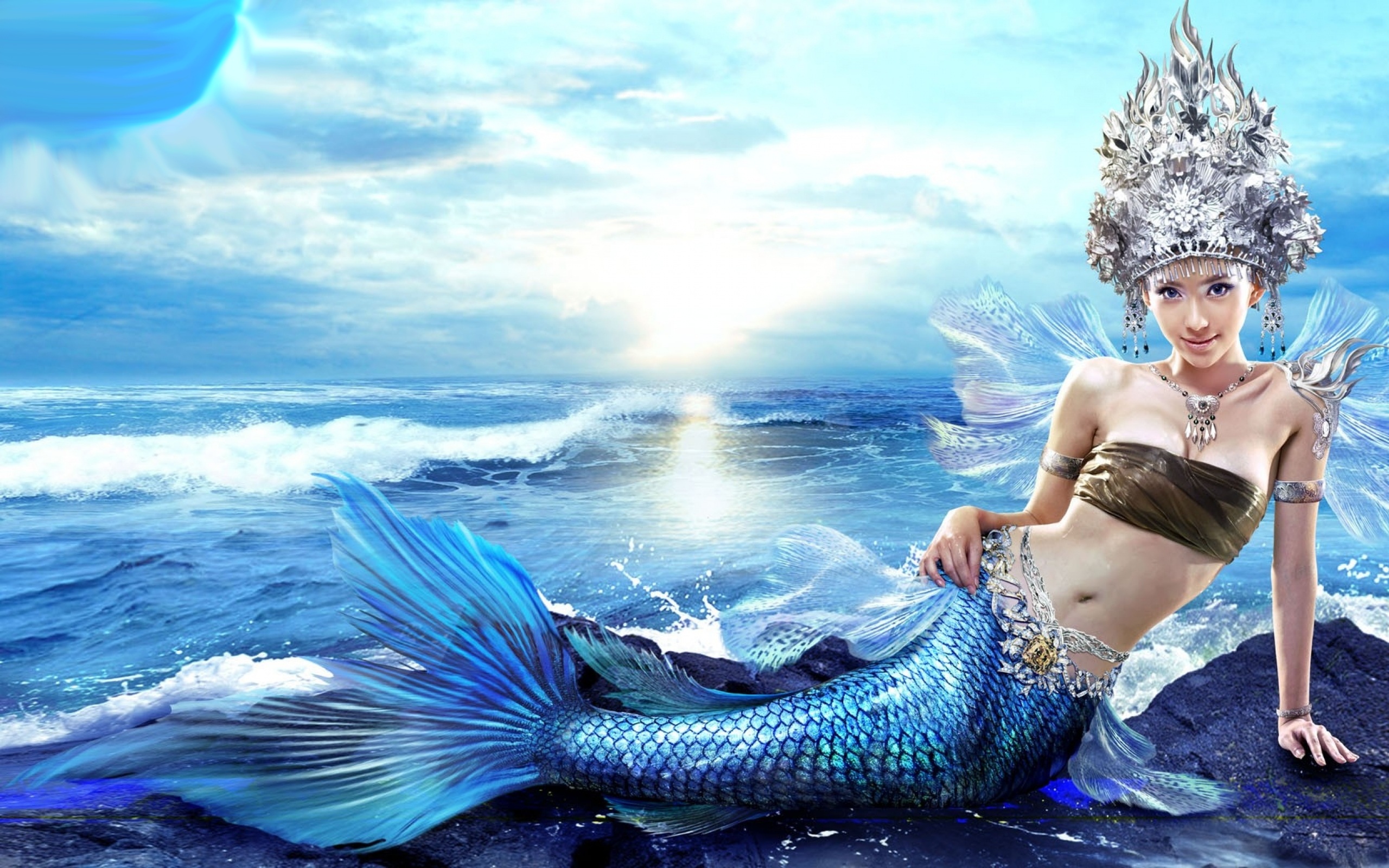 Real Beautiful Mermaids Wallpaper HD