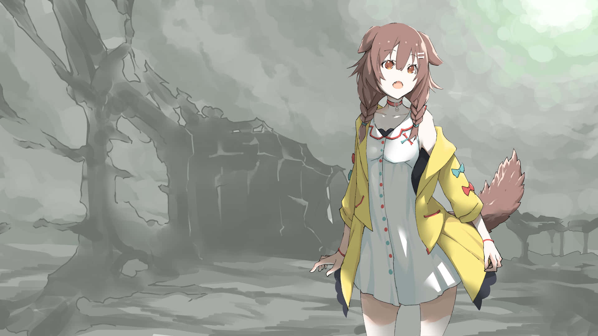 Inugami Korone Is A Cute Virtual Streamer On Popular Japanese Wallpaper