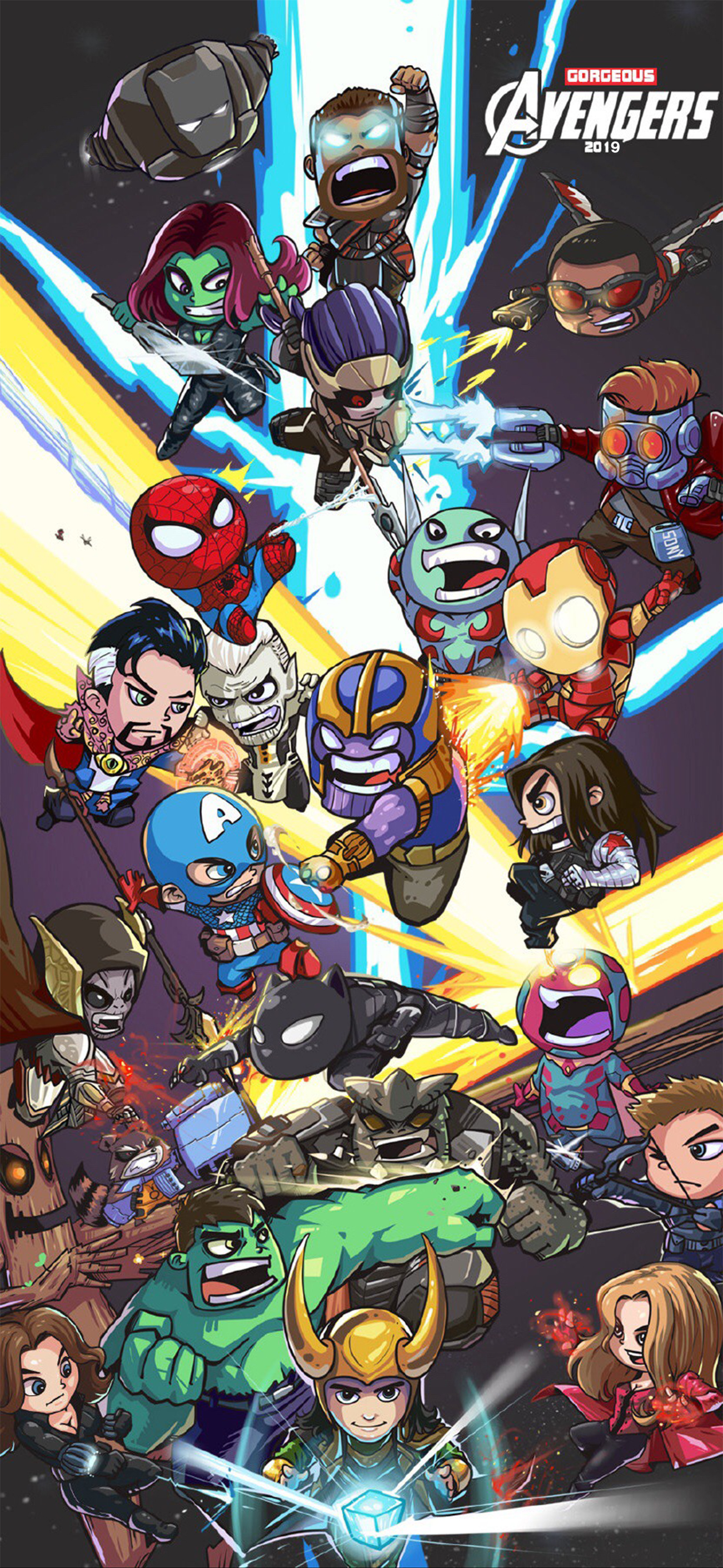 Avengers Cartoon Wallpaper Iphone 3101042   HD Wallpaper
