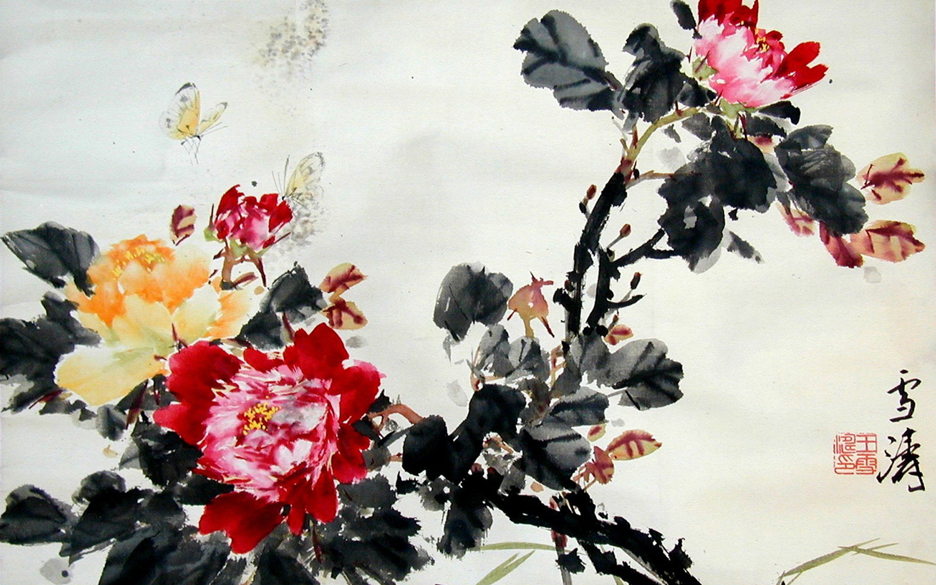 Chinese Artwork HD Wallpaper Background