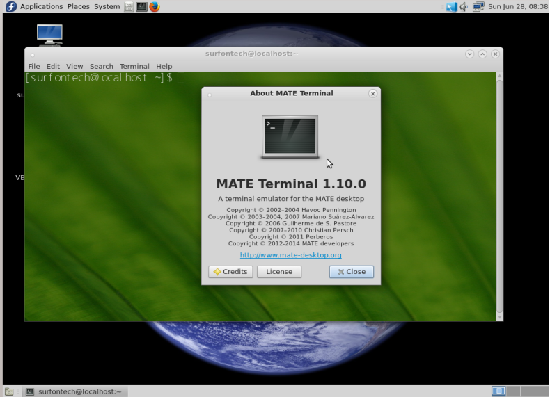 Fedora Mate Desktop Re