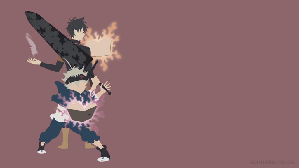 Asta And Yuno Black Clover Minimalist By Sephiroth508