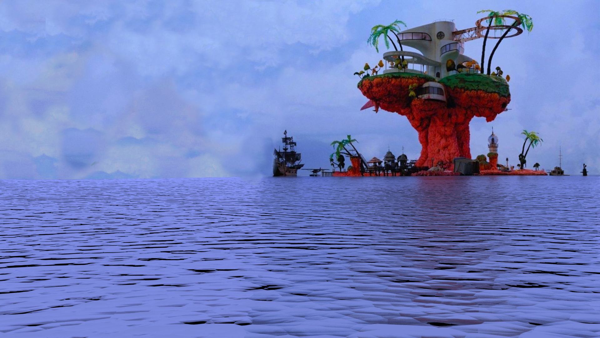 The Plastic Beach Water Different As A Desktop Background This Is