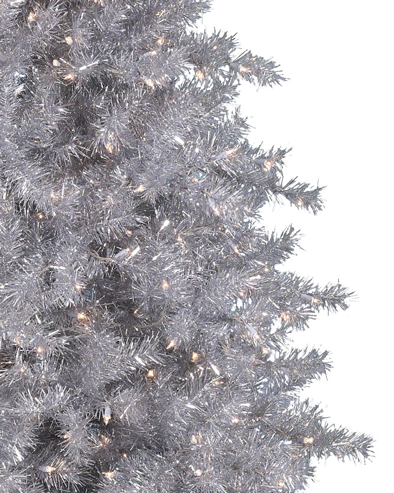 Silver Christmas Tree Small Decorative Wallpaper Pictures
