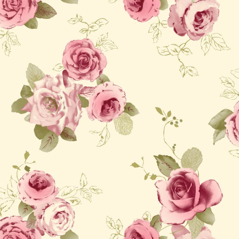 Image Vintage Pink Roses Wallpaper