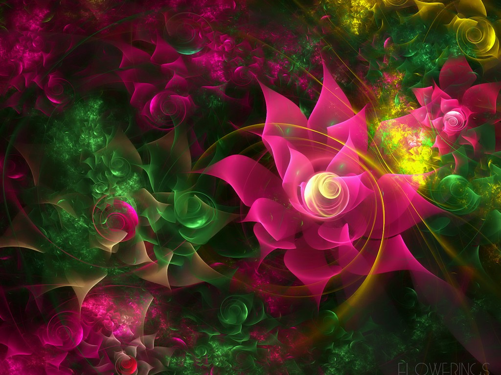 3D Flowers Wallpapers 3D Wallpaper Download 1024x768