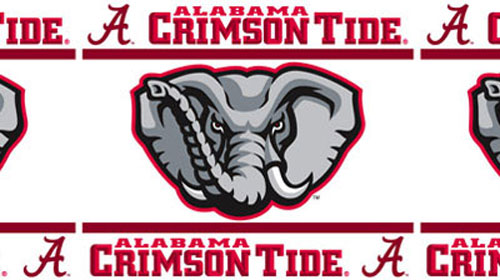 Ncaa Alabama Crimson Tide Wall Border Roll College Football Self