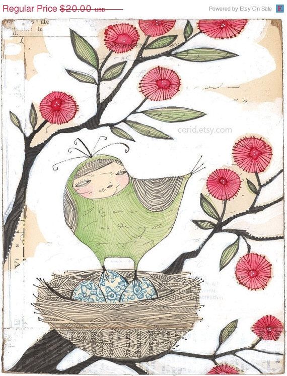 Off Bird Art Print Wallpaper