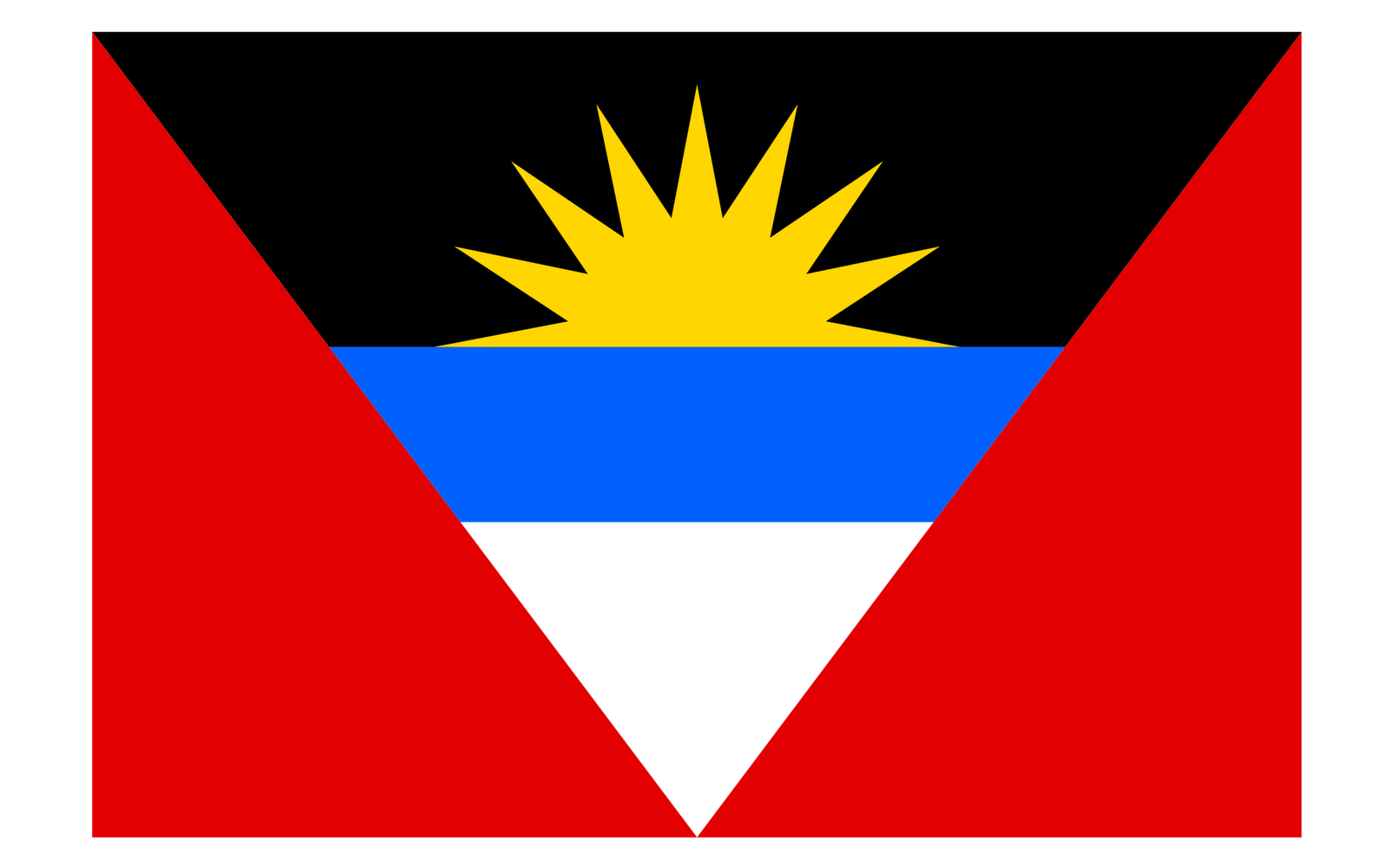 Free Download World Flags Antigua And Barbuda Flag Hd Wallpaper [1600x1000] For Your Desktop