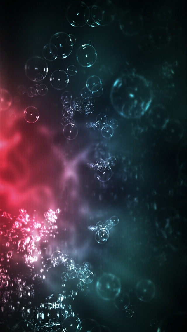 HD Abstract Bubbles iPhone Wallpaper
