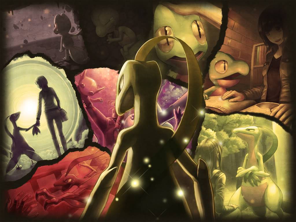 Grovyle from Pokemon Mystery Dungeon DarkTimeSky Series 1024x768