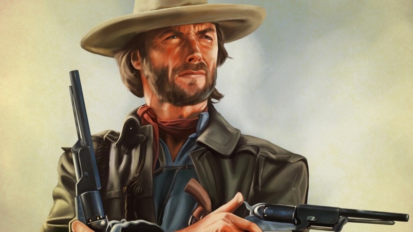 Male Celebrities Clint Eastwood Artwork Wallpaper