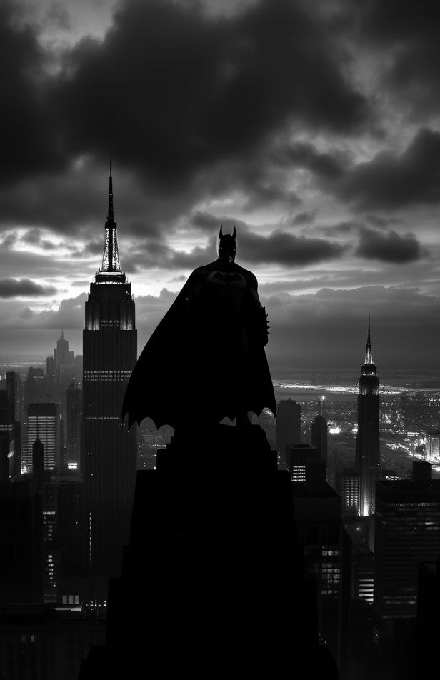 Black And White Batman Wallpaper