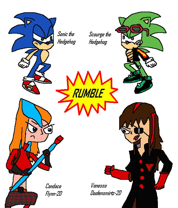 Request   Sonic Candace 2D vs Scourge Vanessa 2D by RocketSonic on