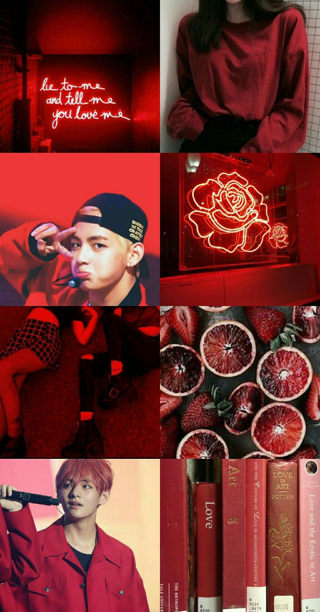 Red Aesthetic Bts Puter Wallpaper On
