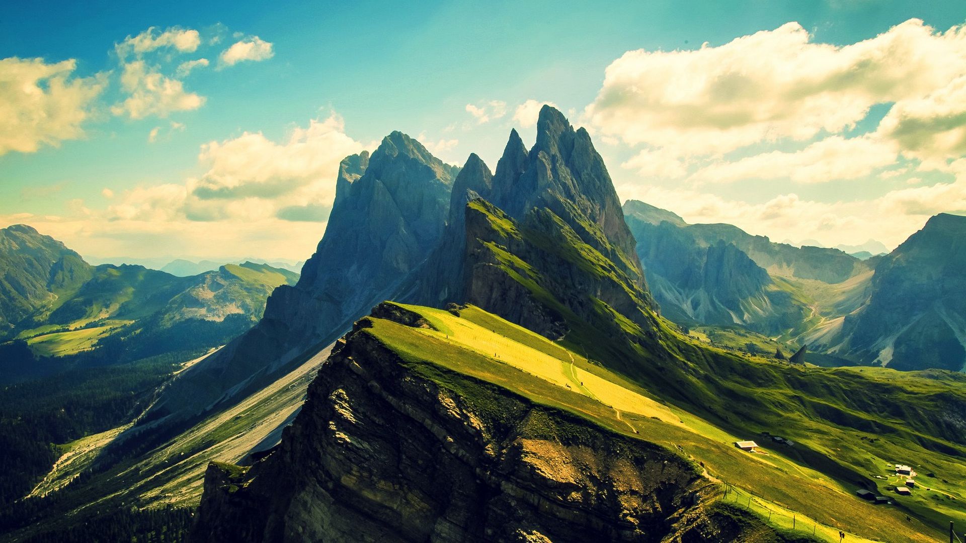 Mountain Peak Landscapes HD Wallpaper