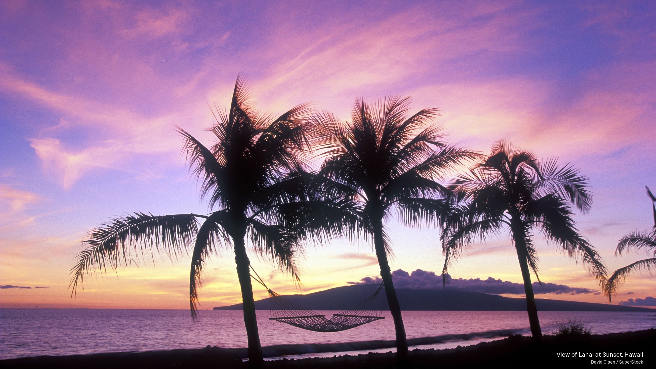 Of Lanai At Sunset Hawaii Islands Sunsets