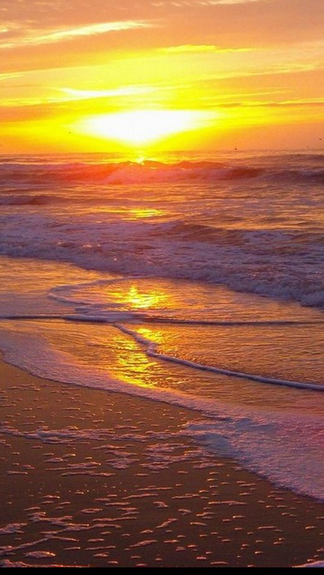 Ocean Beach Sunset About Jpg iPhone5 Wallpaper