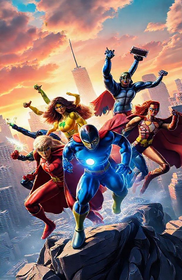 3d Super Heroes Wallpaper