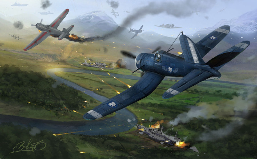 Air Battle By Binoched