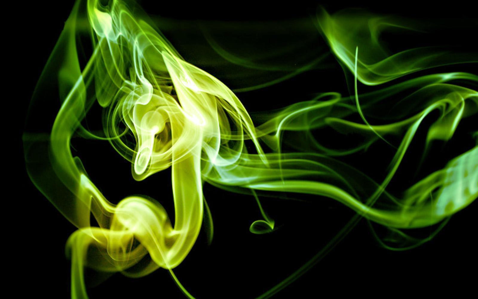 Green Smoke Wallpaper HD Pretty