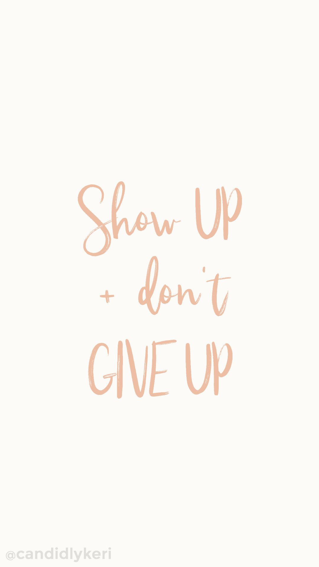 A cute quote wallpaper with the inspirational message 