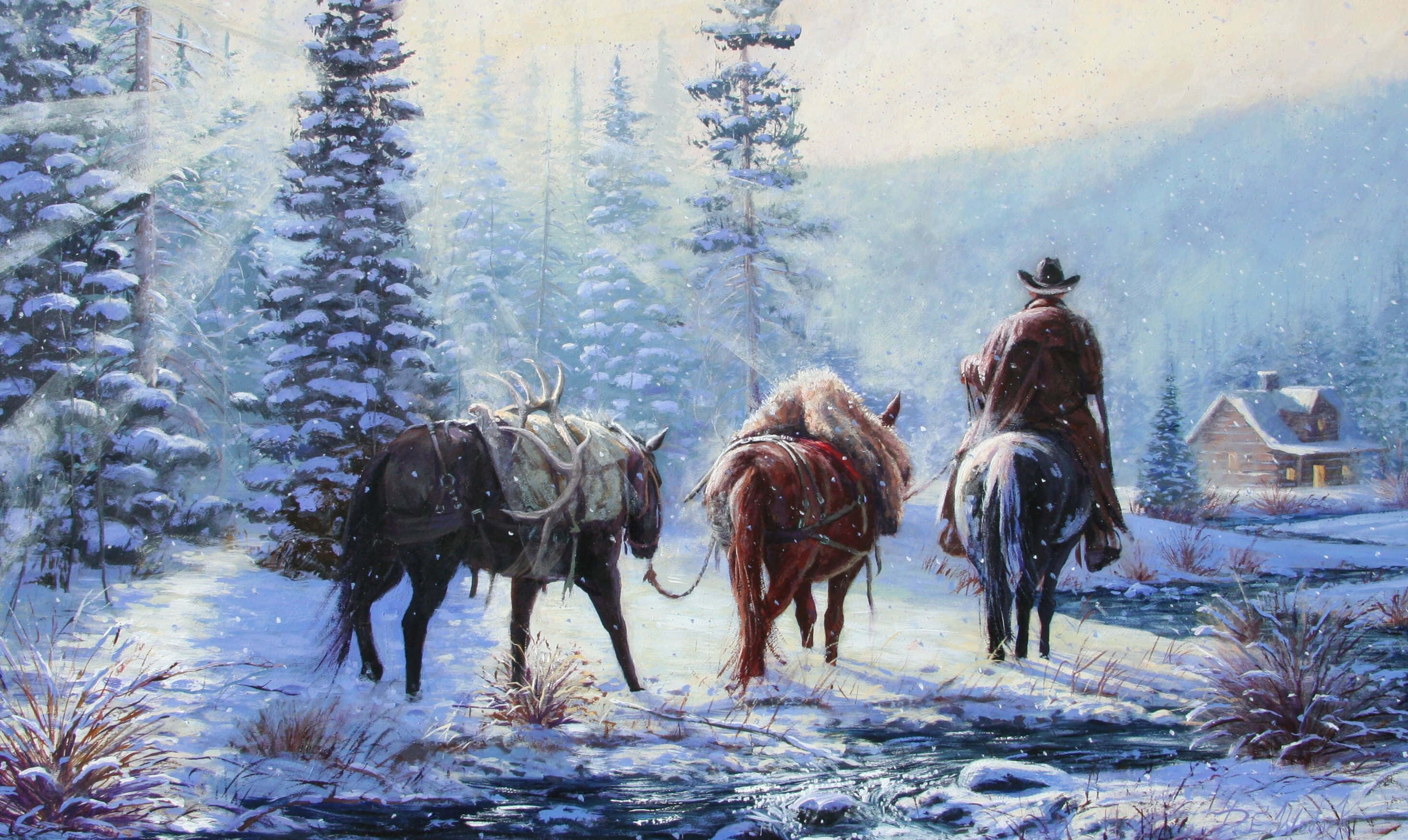 Cowboy Christmas X Wallpaper