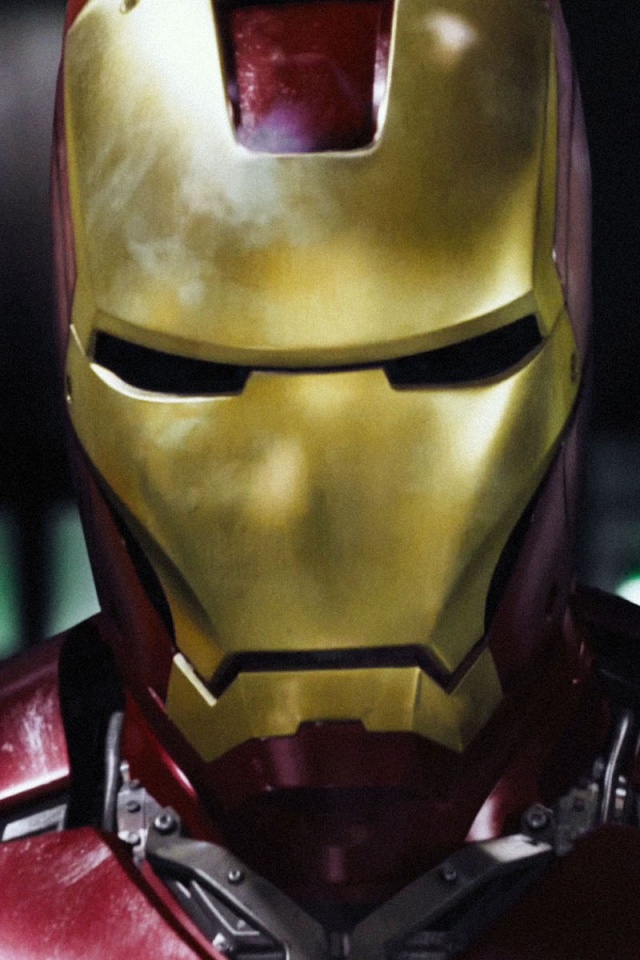 Iron Man Close Up iPhone Wallpaper