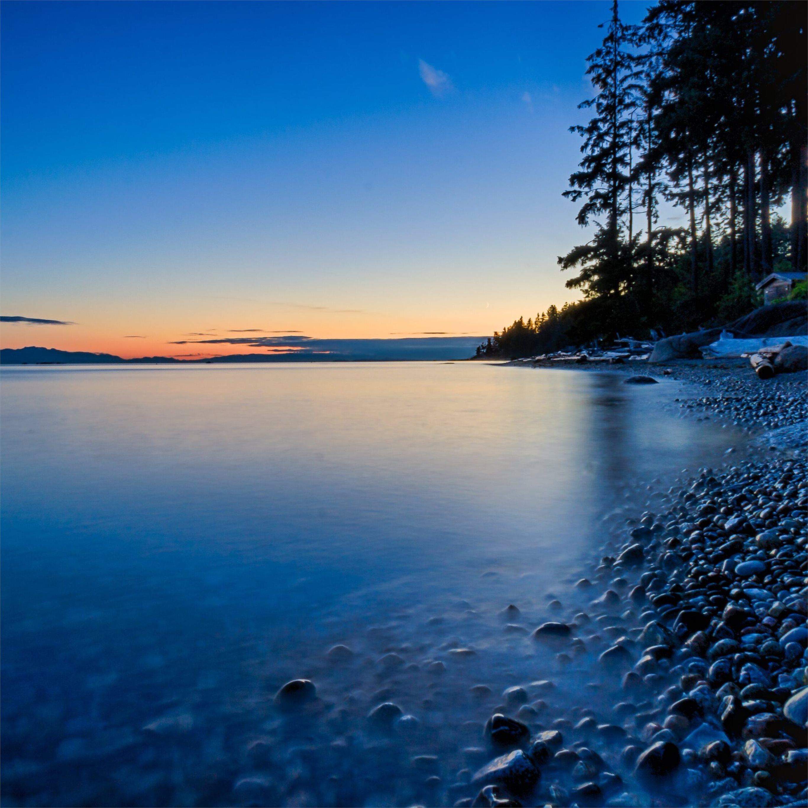 Beautiful Sunset Sea Sky Scenery Landscape 4k iPad Pro Wallpaper