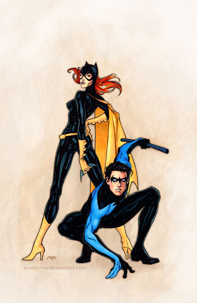 Batgirl And Nightwing Batgirl and nightwing by
