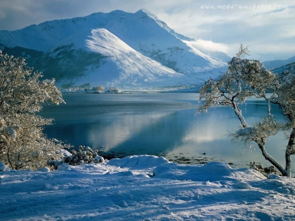 Mountains Winter Lake