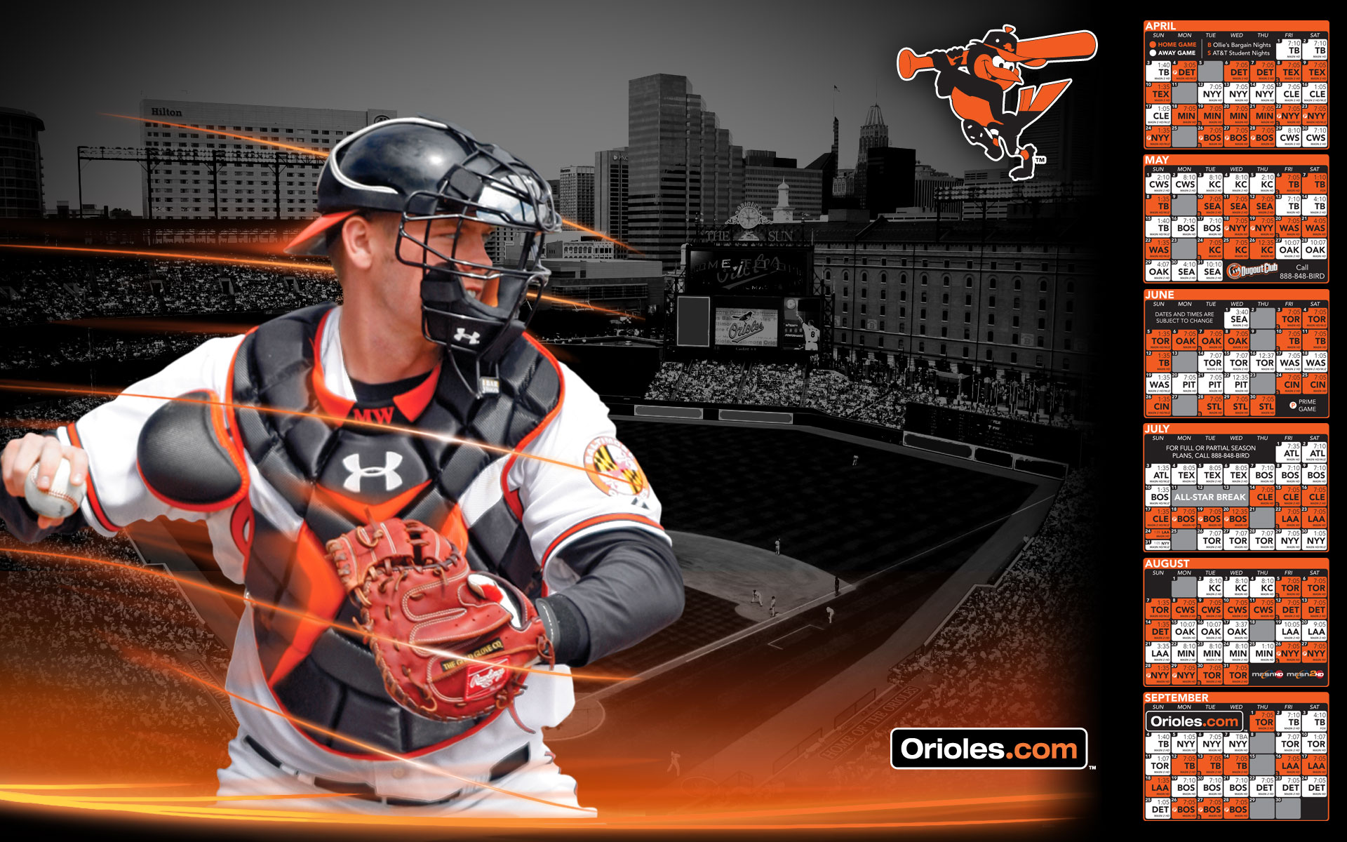 Baltimore Orioles Background Wallpaper