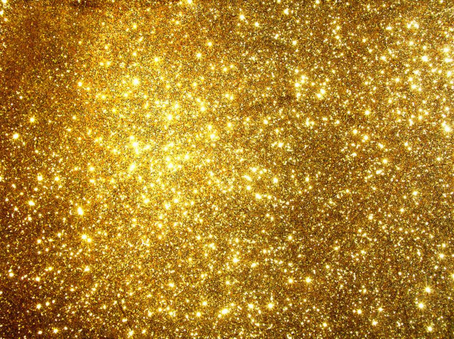 Golden 3d Ceiling Murals Wallpaper Bright Gold Particles