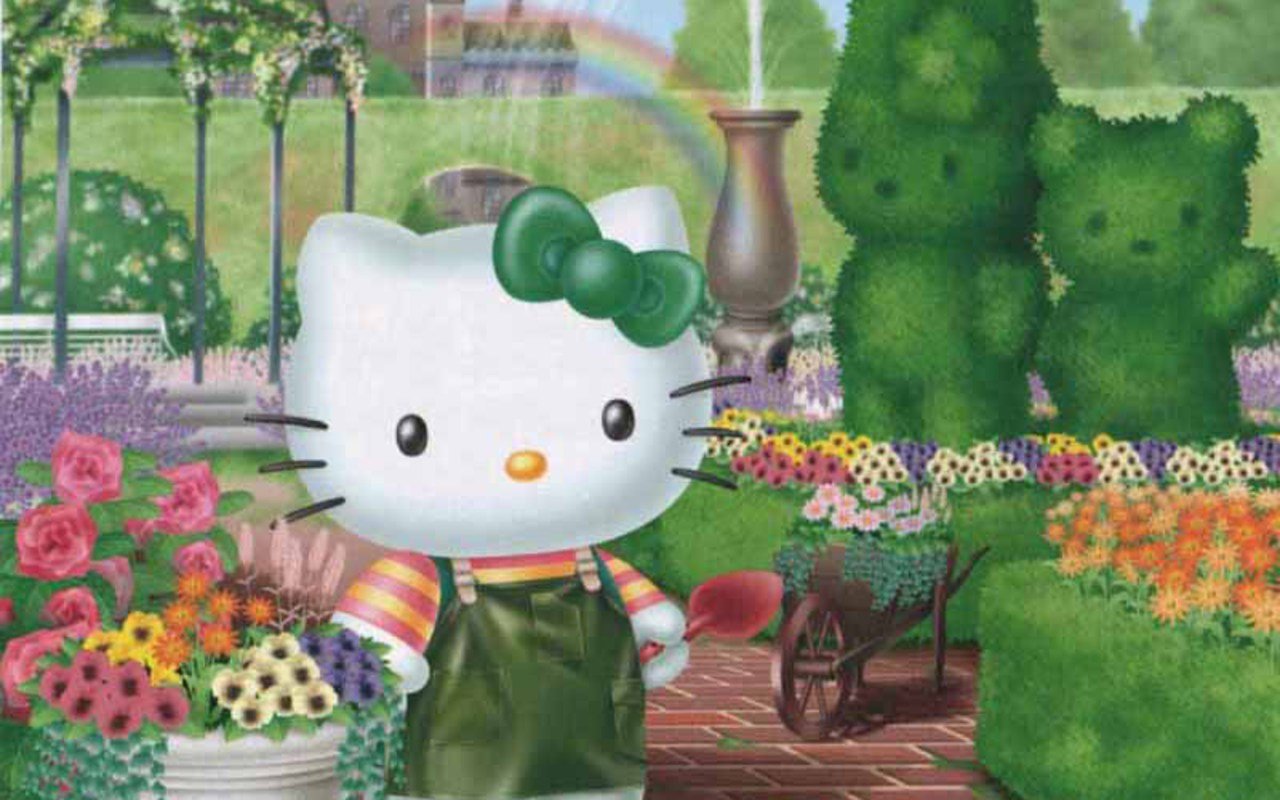 Pin Hello Spring Kitty Wallpaper