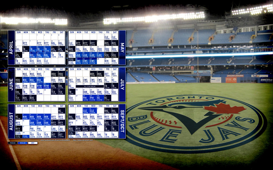 Toronto Blue Jays Schedule Wallpaper By Bbboz