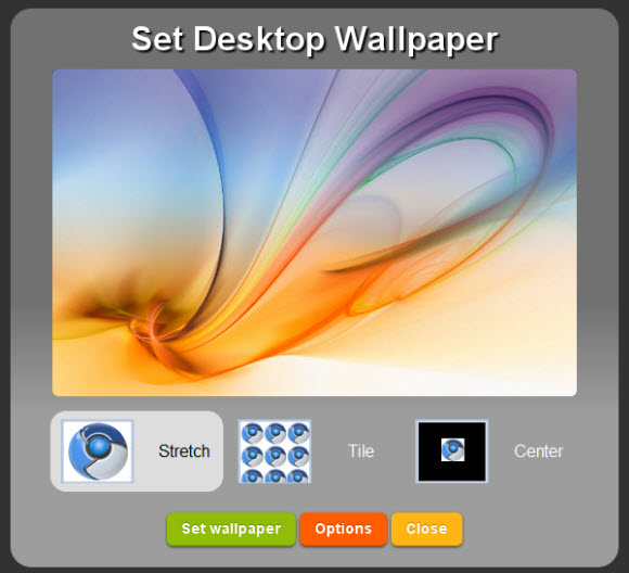 Set Image As Wallpaper Chrome Extension
